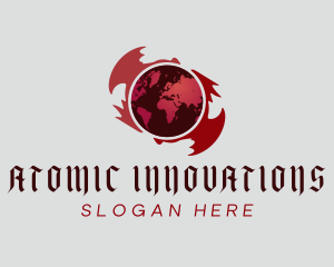 Double Dragon Earth logo design