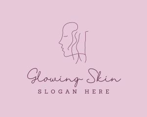 Face Nude Body Feminine logo design