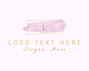 Rectangle Watercolor Cosmetics Logo