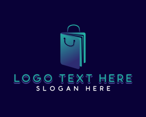 Stationery - Book Shopping Bag logo design