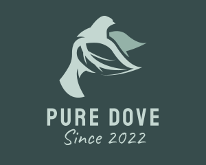 Religious Leaf Dove  logo design