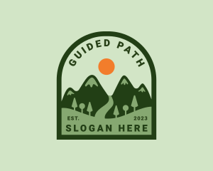 Path - Mountain Adventure Path logo design