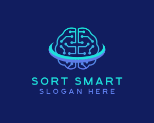 Circuit Brain Technology logo design