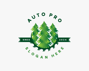 Woodcutter - Forest Tree Lumber logo design