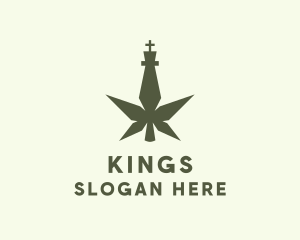 King Marijuana Weed logo design