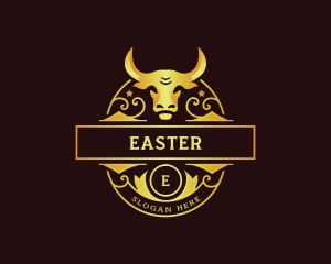 Barn - Ranch Bull Horn logo design
