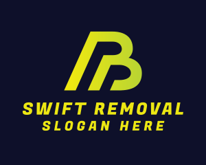 Removal - Yellow Green Letter B logo design