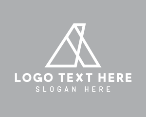 Triangle - Industrial Infrastructure Letter A logo design
