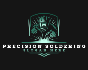 Soldering - Welder Industrial Fabrication logo design