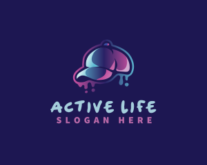 Neon Hat Cap logo design