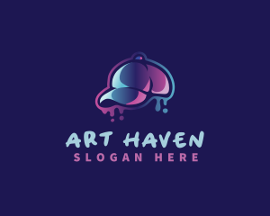 Neon Hat Cap logo design