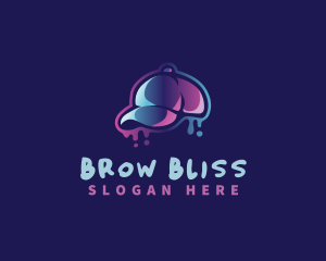 Neon Hat Cap logo design