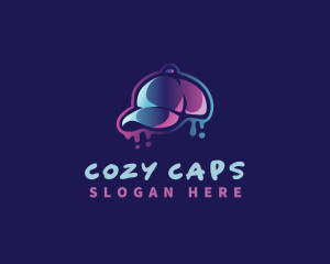 Neon Hat Cap logo design