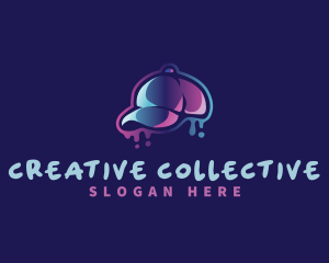 Neon Hat Cap logo design