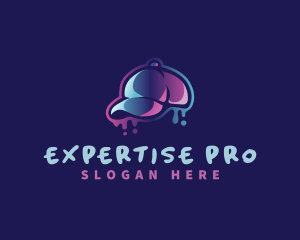 Neon Hat Cap logo design