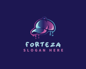 Neon Hat Cap logo design