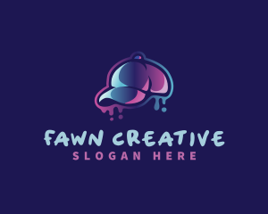 Neon Hat Cap logo design