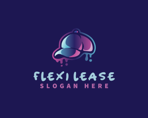 Neon Hat Cap logo design