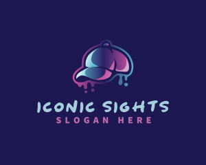 Neon Hat Cap logo design