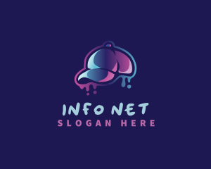 Neon Hat Cap logo design