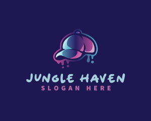 Neon Hat Cap logo design