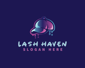 Neon Hat Cap logo design