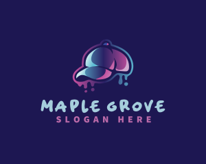 Neon Hat Cap logo design