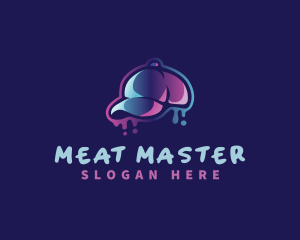 Neon Hat Cap logo design