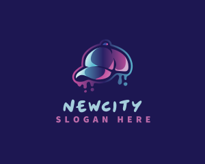 Neon Hat Cap logo design