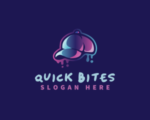 Neon Hat Cap logo design