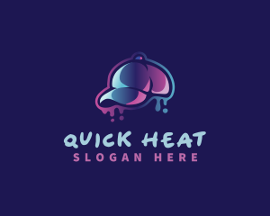 Neon Hat Cap logo design