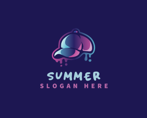 Neon Hat Cap logo design