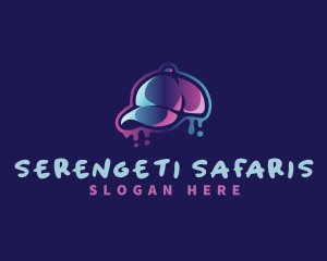 Neon Hat Cap logo design