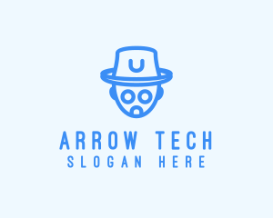 Robot Hat Tech logo design