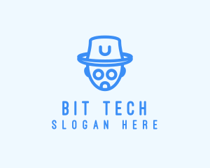 Robot Hat Tech logo design