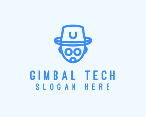 Robot Hat Tech logo design