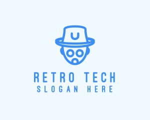 Robot Hat Tech logo design