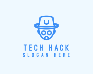 Robot Hat Tech logo design