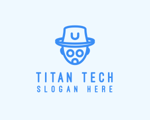 Robot Hat Tech logo design