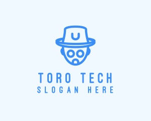 Robot Hat Tech logo design