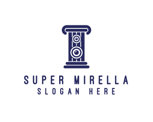 Pillar - Pillar Music Speaker logo design