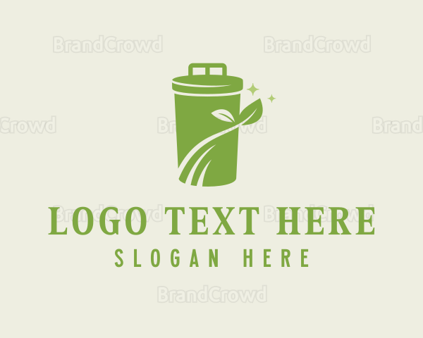 Recycling Garbage Bin Logo