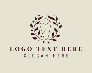 Jeweler - Crystal Jewel Wreath logo design