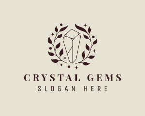 Crystal Jewel Wreath  logo design