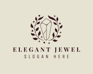 Crystal Jewel Wreath  logo design