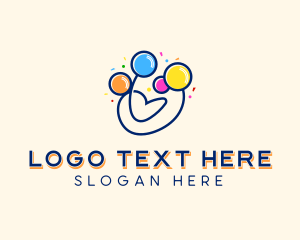 Venue - Balloon Party Event logo design