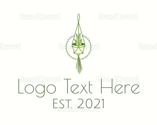 Hanging Plant Craft Logo