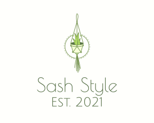 Hanging Plant Decor logo design