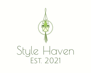 Hanging Plant Decor logo design