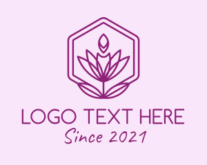 Lenten - Water Lily Candle logo design